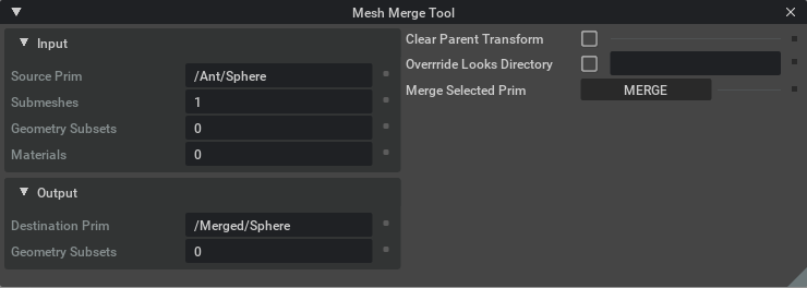 Merge Mesh UI