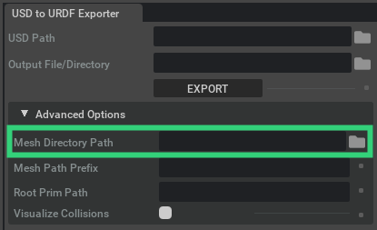 Mesh directory path field