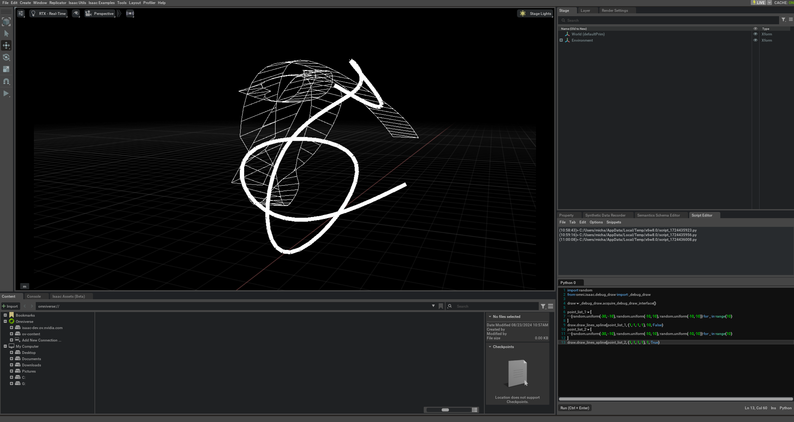 Draw Splines