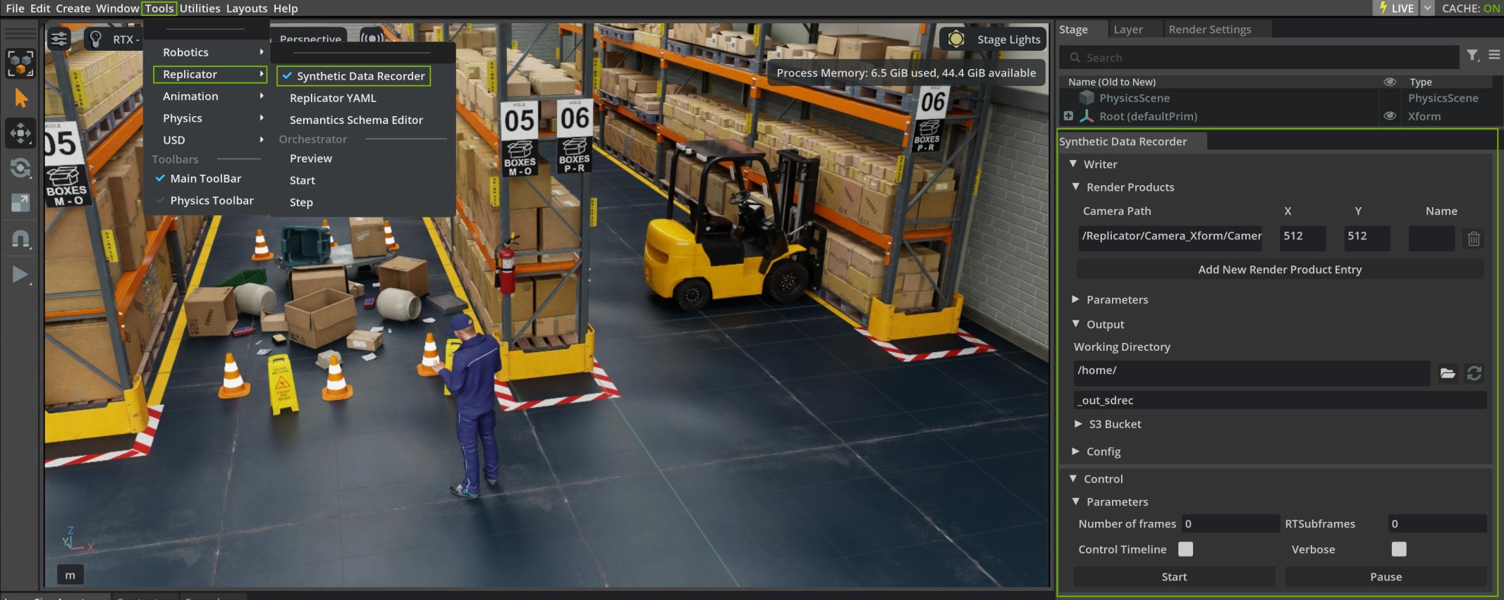 Synthetic Data Recorder