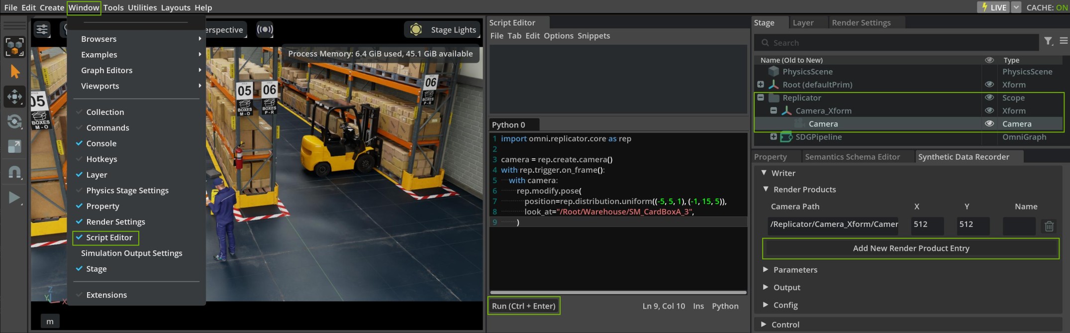 Synthetic Data Recorder Custom Writer