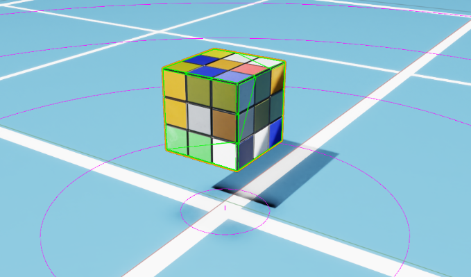 Rubik's Cube collision shapes