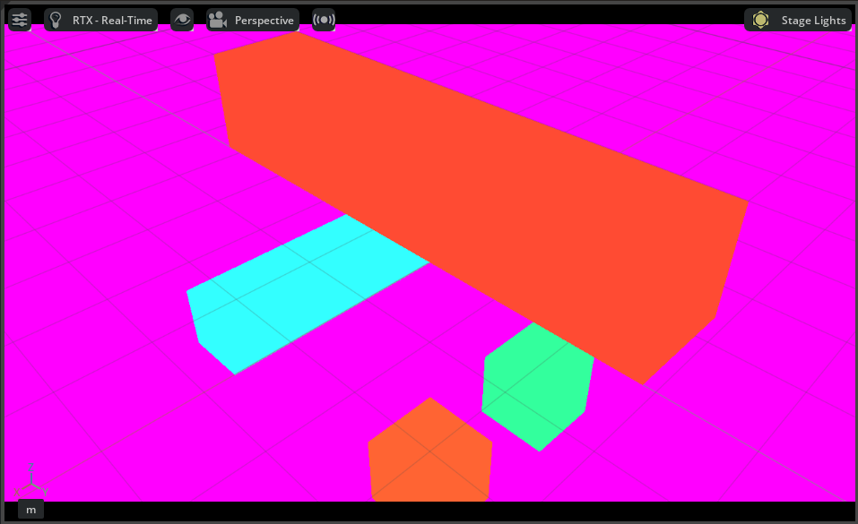 Non-visual materials rendered by the RTX Sensor renderer.