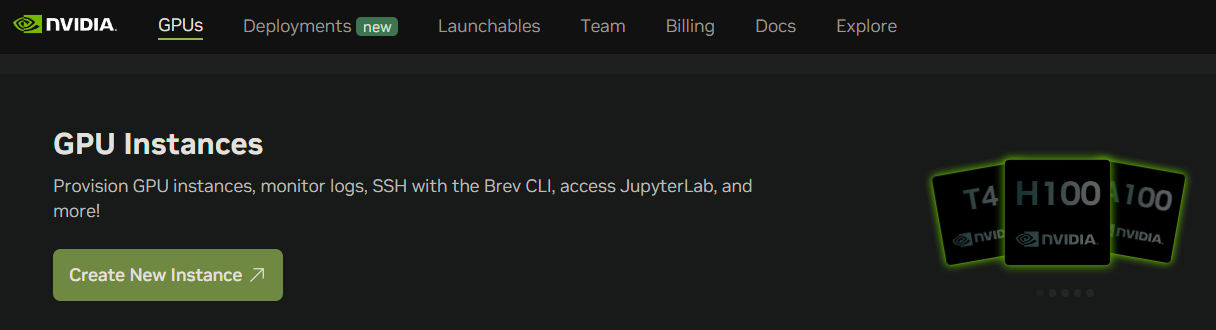 Create New Instance