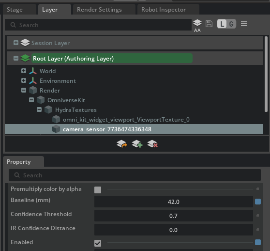 New depth sensor asset layer