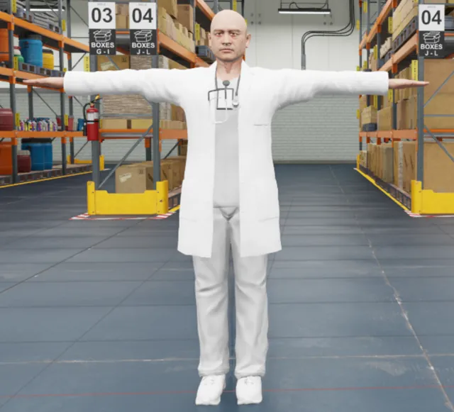 Male doctor character