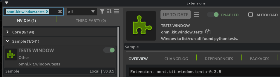 Enable Extension