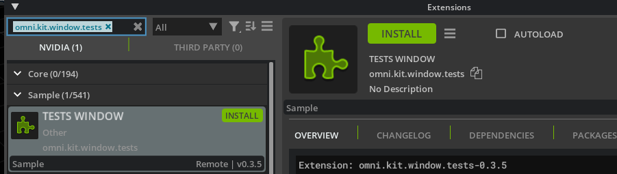 Install Extension