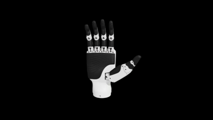 GIF showing pinky moving stably after filtering its collision pairs.